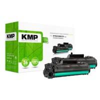 Kompatibel KMP HP 85A Tonerkartusche CE285A Schwarz Multipack 2 Stück