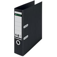 Leitz Ordner A4 82 mm Schwarz 2 Ringe Pappkarton Hochformat Kohlenstoffneutral, Recyclingkarton 100%