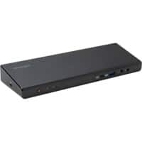 Station d'accueil universelle horizontale Kensington SD4750P USB-C & USB-A Dual 4K K39105EU Chargeur 85W USB-C/-A, HDMI 2.0/DP 1.2 Display, Audio & Micro ports, Ethernet Noir