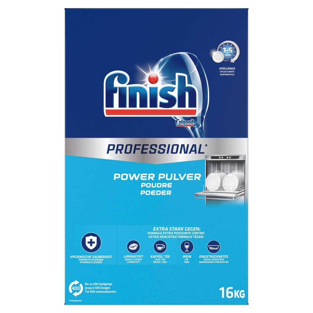 Poudre pour lave-vaisselle Finish Professional Power 16 kg
