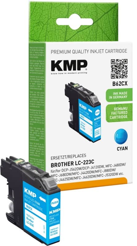 KMP Kompatibel Brother LC-223C Tintenpatrone Cyan