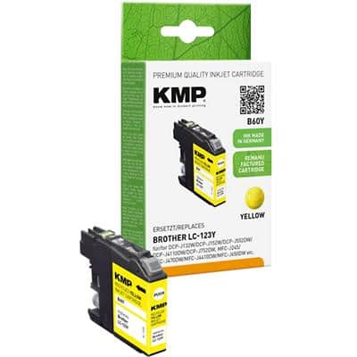 KMP Kompatibel Brother LC-123Y Tintenpatrone Gelb