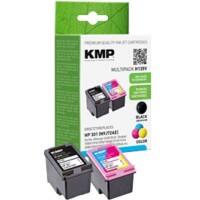 KMP H135V Tintenpatrone Kompatibel mit HP 301 Schwarz, Cyan, Magenta, Gelb 2er Pack