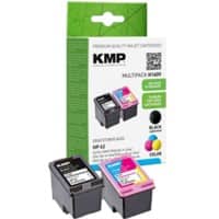 KMP H160V Tintenpatrone Kompatibel mit HP 62 Schwarz, Cyan, Magenta, Gelb 3er Pack