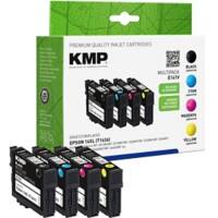 KMP E141V Tintenpatrone Kompatibel mit Epson 16XL Schwarz, Cyan, Magenta, Gelb 4er Pack