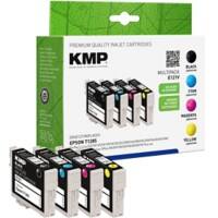 KMP E121V Tintenpatrone Kompatibel mit Epson T1285 Schwarz, Cyan, Magenta, Gelb 4er Pack
