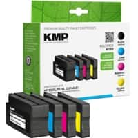 KMP Kompatibel HP 950XL / 951XL Tintenpatrone C2P43AE Schwarz, Cyan, Magenta, Gelb Multipack 4 Stück