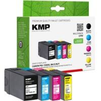 KMP C99V Tintenpatrone Kompatibel mit Canon PGI-1500XL BK/C/M/Y Schwarz, Cyan, Magenta, Gelb
