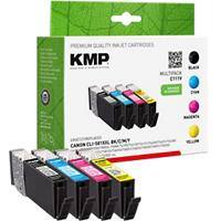 KMP Kompatibel Canon CLI-581XXL BK/C/M/Y Tintenpatrone Schwarz, Cyan, Magenta, Gelb