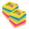 Post-itRio Super Sticky Haftnotizen 76 x 76 mm Farbig Sortiert Quadratisch 12 Stück à 90 Blatt