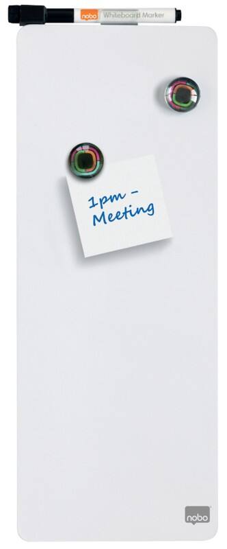 Tableau blanc Nobo Mini Magnétique Simple face 14 (L) x 36 (H) cm