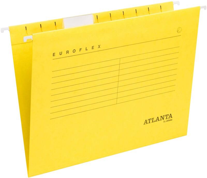 Dossier suspendu Djois Euroflex A4 V 225 g/m² Jaune Certifié FSC® 25 Unités