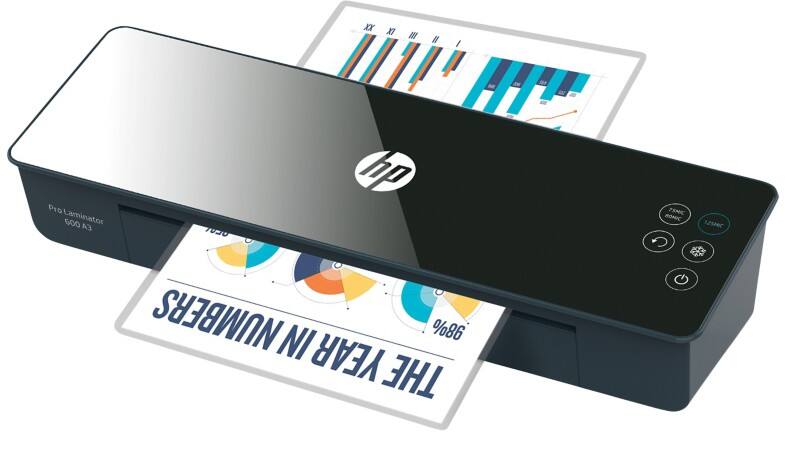 HP Pro 600 52,6 x 16,5 x 11,68 cm A3 Laminiergerät, 600 mm/min. Aufwärmzeit 1 min bis zu 2 x 125 (250) Mikron