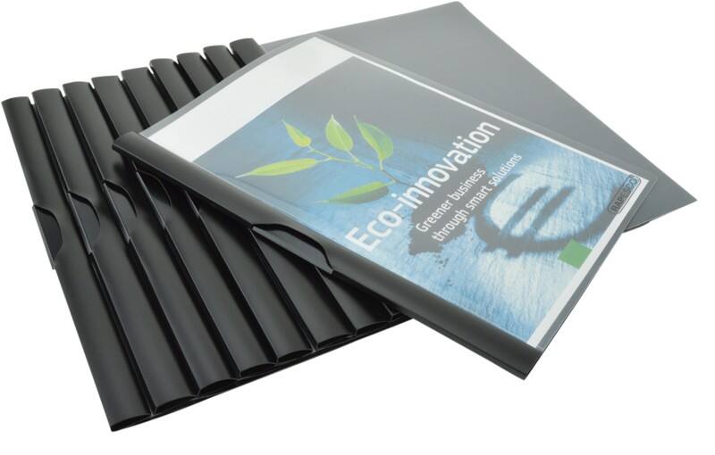 Chemise à clip Rapesco A4 Noir PP (Polypropylène) 180 microns 10 Unités