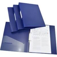 Rapesco Ringbücher 1660 Polypropylen DIN A4 2-Ringe 35 mm Wirbelsäule Blaue 4 Stück