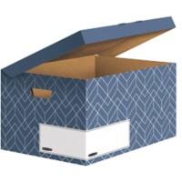Bankers Box Archivbox Flip Top Urban Slate Blau 5 Stück