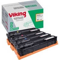 Viking 203X Kompatibel HP Tonerkartusche CF540X / CF541X / CF543X / CF542X Schwarz, Cyan, Magenta, Gelb Multipack 4 Stück