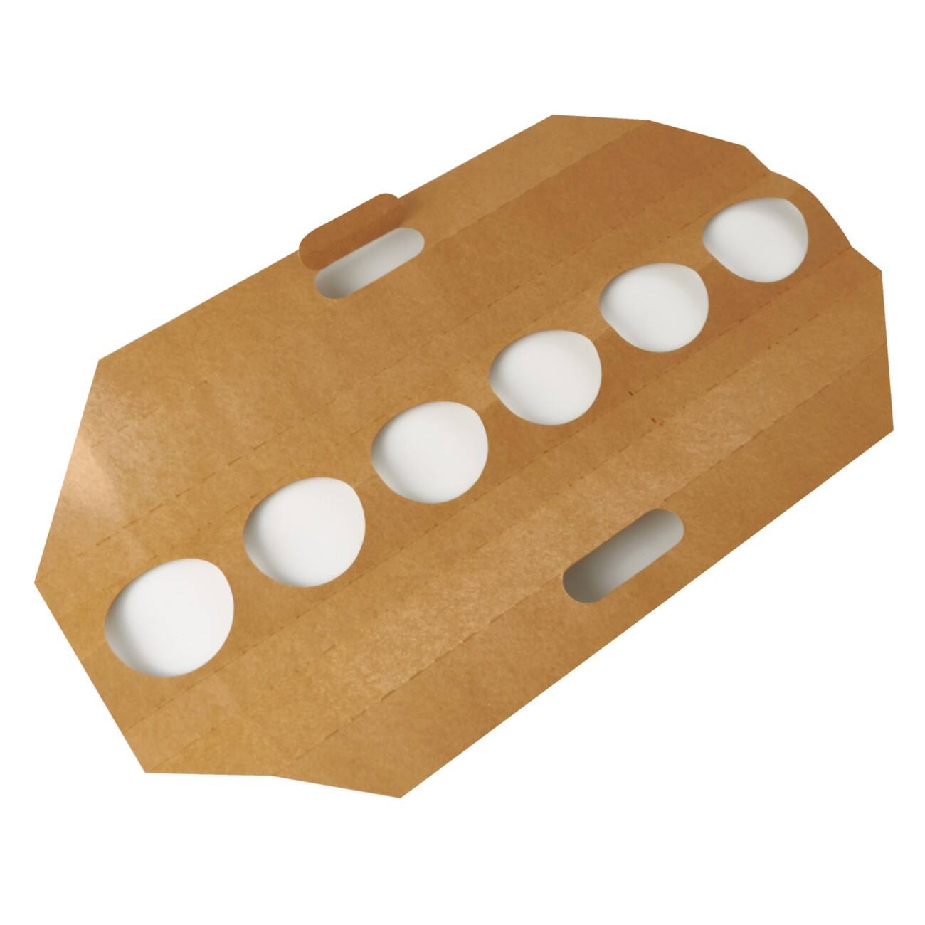 Papstar Tablett Papier Braun 120 mm x 95 mm x 620 mm 30 Stück