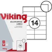 Viking Universaletiketten 1137990 Weiss 41 x 105 mm 100 Blatt à 14 Etiketten