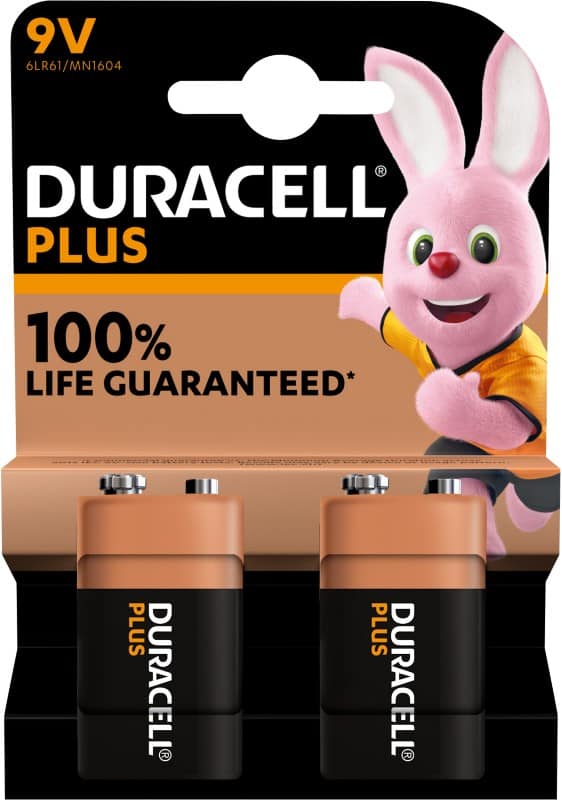 Piles Duracell 6LR61 9V Alcaline 2 Unités