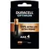 Piles Duracell Optimum AAA 4 unités