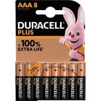 Piles Duracell Plus 100 AAA 8 unités