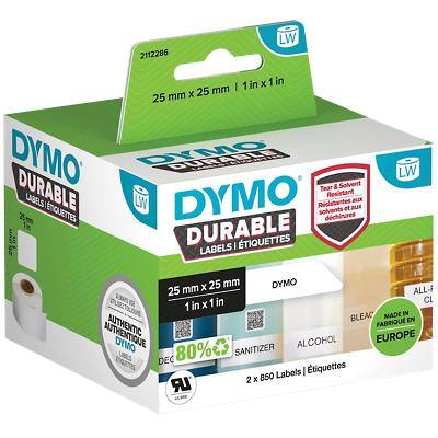 Étiquettes LW Dymo 2112286 Autoadhésives Blanc 25 x 25 mm 1700 étiquettes