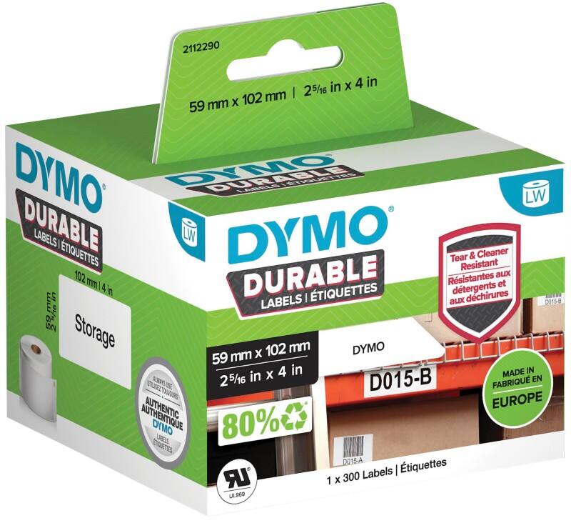 DYMO LW 2112290 Etiketten Weiss Selbstklebend 102 x 59 mm 300 Etiketten