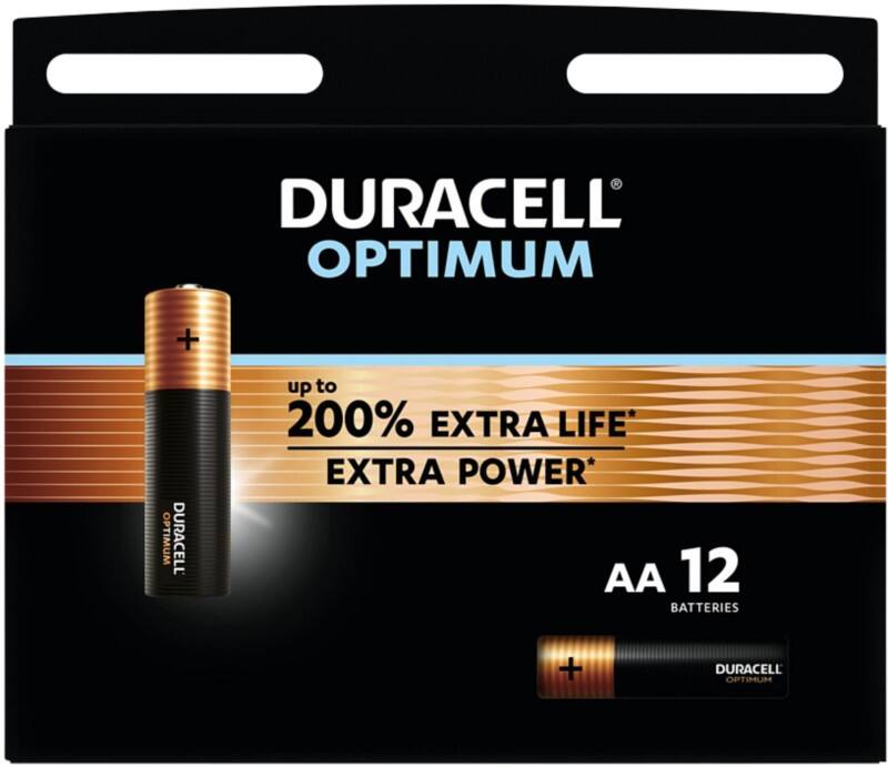 Duracell Batterien Optimum AA 12 Stück
