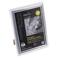 Seco A4 Deluxe Diplomrahmen mit Perspex Sicherheitsglas Silber