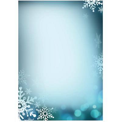 Papier à lettre Sigel Christmas Blue Snowflakes Bleu 25 unités