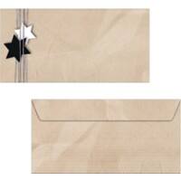 Enveloppes de Noël Sigel C5/6 Marron 90 g/m² 50 Unités