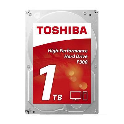 TOSHIBA Interne Festplatte P300 HDWD110EZSTA 1 TB Silber, Rot