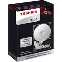 TOSHIBA Interne Festplatte X300 HDWE140EZSTA 4 TB Schwarz, Silber