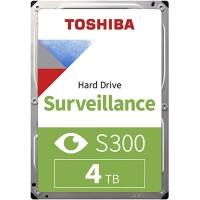TOSHIBA Interne Festplatte S300 HDWT140UZSVA 4 TB Schwarz, Silber