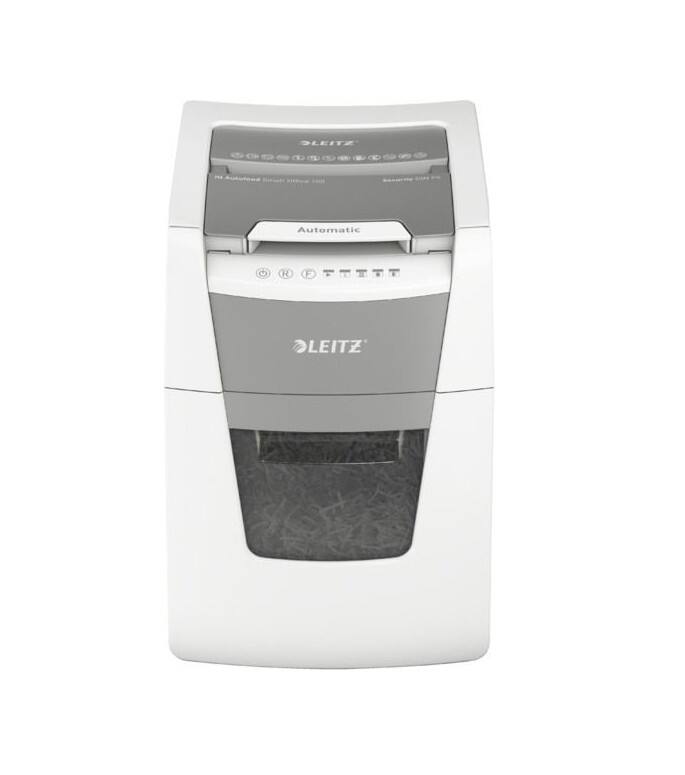 Destructeur de documents Leitz Alimentation Automatique 110 Feuilles Coupe croisée Niveau de sécurité P-4 34 L