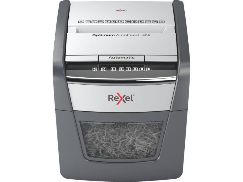 Destructeur de documents Rexel Alimentation Automatique 50 Feuilles Coupe croisée Niveau de sécurité P-4 20 L