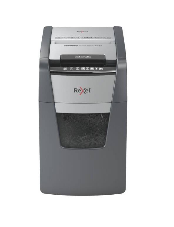 Rexel Automatische Zufuhr Optimum Aktenvernichter 165 Blatt Mikroschnitt Sicherheitsstufe P-5 44 L