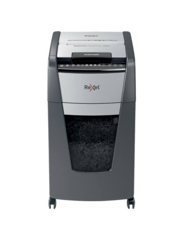 Destructeur de documents Rexel Alimentation Automatique 330 Feuilles Coupe croisée Niveau de sécurité P-4 60 L