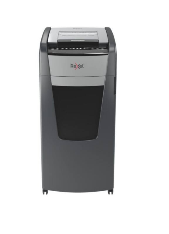Rexel Automatische Zufuhr Optimum Aktenvernichter 825 Blatt Mikroschnitt Sicherheitsstufe P-5 140 L