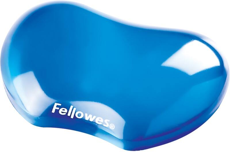 Fellowes Handgelenkauflage mit Mauspad Crystals Gel Flex Blau