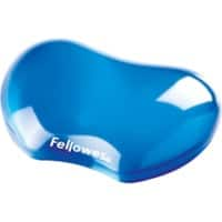 Fellowes Handgelenkauflage mit Mauspad Crystals Gel Flex Blau