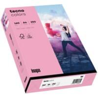 Papier couleur A4 tecno Rose saumon 160 g/m² 250 Feuilles