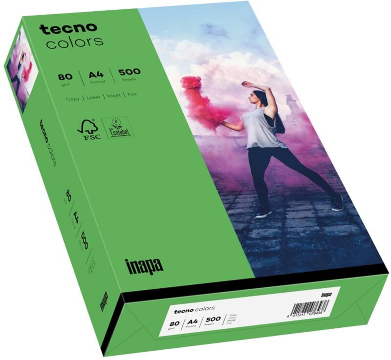 tecno A4 Farbiges Papier Intensiv Grün 80 g/m² 500 Blatt