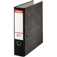 Esselte Essentials Ordner A4 72 mm Schwarz 2 Ringe 46997 Pappkarton Wolkenmarmor Hochformat