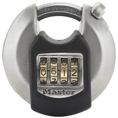 Master Lock Vorhängeschloss M40EURDNUM 7 x 2,3 x 7 cm Schlüssel Edelstahl Silber