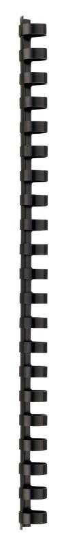 Reliures à anneaux 69052 A4 Plastique Noir 16 mm 100 unités