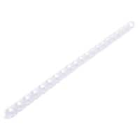 Plastikbinderücken A4 PVC für 25 Blatt 6 mm Weiss 100 Stück