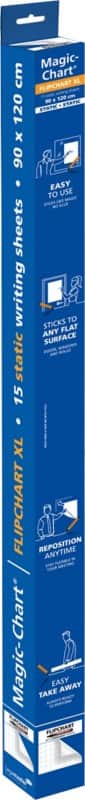 Legamaster Magic-Chart XL Flipchart-Folie 7-159054 120 x 90 cm Kariert Weiß Rolle mit 15 Blatt
