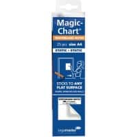 Legamaster Magic-Chart Whiteboard 7-159100-A4 29,7 x 21 cm einfarbig Weiß Rolle mit 25 Blatt